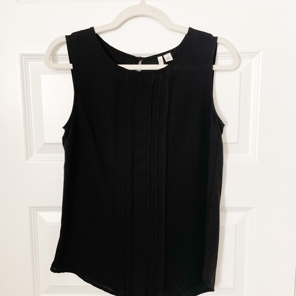 Lauren Conrad black tank blouse - XS